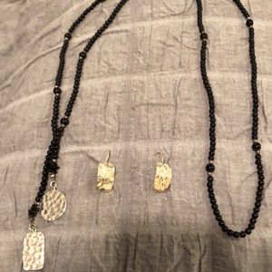 Necklace and matching earrings